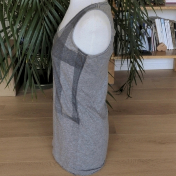 Burberry Tunic Top In Asymmetric Grey Pattern, Size S - Picture 2 of 8